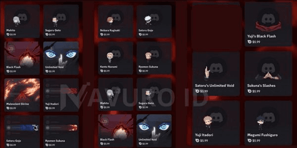 Gambar Product Discord Decoration | Jujutsu Kaisen