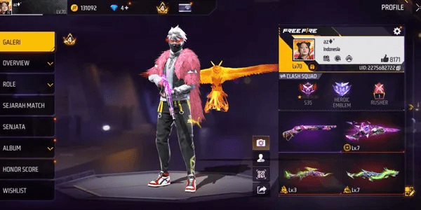 FF ACCOUNT SG REAPER & ANGEL PANTS EVOUGUN MAXON SAFE ANTI HACK BACK GUARANTEED 1000% VERY CHEAP