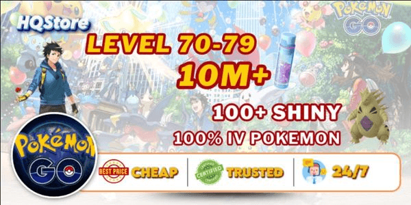 Gambar Product Account Level 70-79 | 100+ Shinies | 10M+ Stardust - Pokemon Go