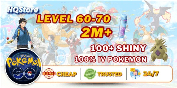 Gambar Product Akun Level 60-70 | 100+ Shinies | 2M+ Stardust - Pokemon Go