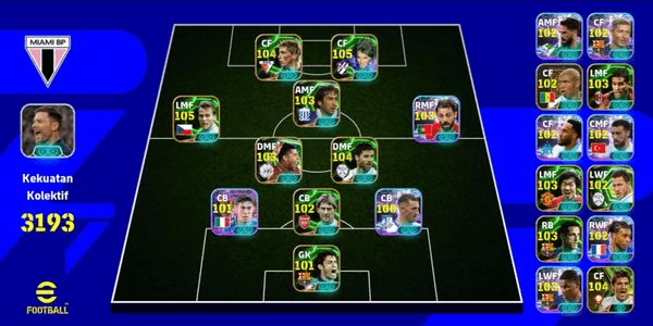 Gambar Product Akun eFootball EPIC 3100+ Strength - Murah & Bergaransi