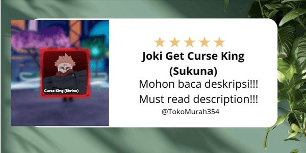 Gambar Product Joki Get Curse King (Sukuna)