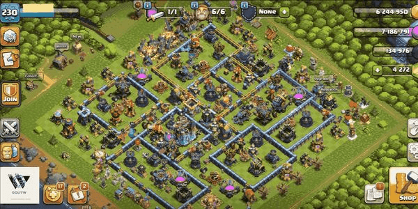 Gambar Product Premium Clash of Clans Account | TH18 | 230 XP | 4K Gems | 2 Max Heroes | High-Level Troops & Hero Gear | Name Change Available