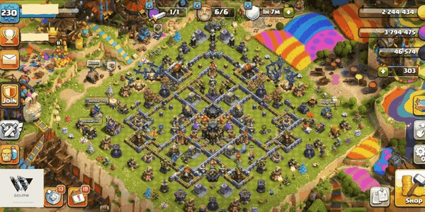 TH 17 XP 230 | Strong Heroes | High Hero Equipment | Medium Base | 2K Gems | Ready to Play