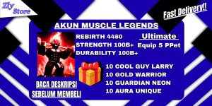 Akun Muscle Legends Rebirth 4480