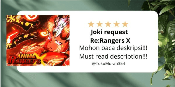 Gambar Product Joki custom/request Re:Rangers X