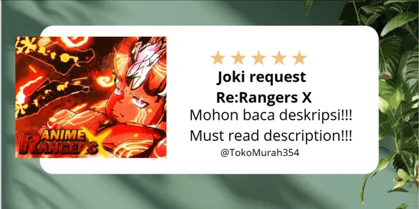 Joki custom/request Re:Rangers X