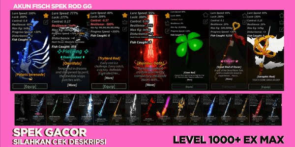 Gambar Product Akun Polaris+Clover+Oni+Tryhard+Ruinous+Oscar+DemonSlayer