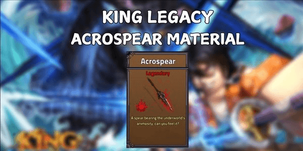 Gambar Product Acrospear Material | King Legacy
