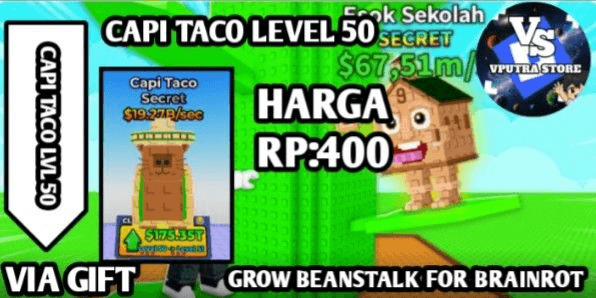 Gambar Product BRAINROT CAPI TACO LEVEL 50