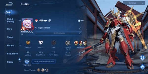 Gambar Product CHEAP & GUARANTEED SULTAN SKIN HOK ACCOUNT