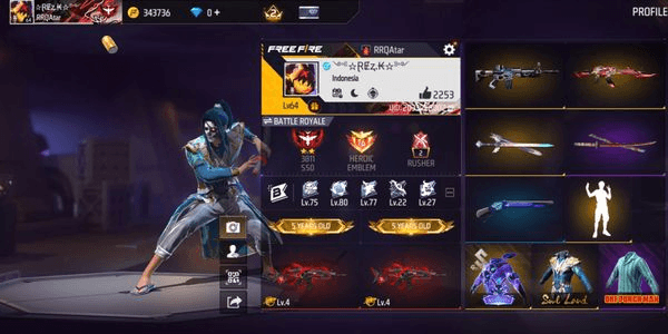 Gambar Product AKUN GARENA FREE FIRE LVL 64  TERJANGKAU