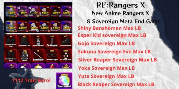 Gambar Product Re:Rangers X - SHINY BANSHOMAN SOVEREIGN WITH 8 SOVE META NEW UNIT
