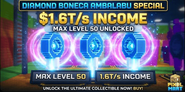 Gambar Product Be A Lucky Block | DIAMOND Doll Ambalabu (MAX LVL)