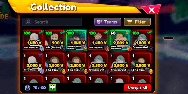 Gambar Product Re:Rangers X - 4 Sovereign All Meta Unit | MID GAME ACCOUNT