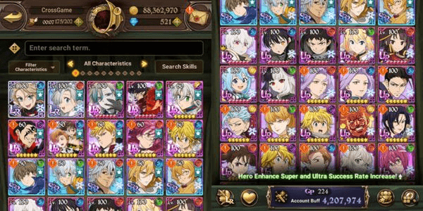 Gambar Product [ GLOBAL ] DM 500+ | Full Collab Konosuba, Fire Force HR | 8UR 2LR ( Code Only )