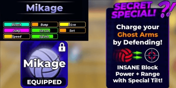 Gambar Product Mikage (Secret Style) | DATA POLOS +13 | NO SCRIPT | Volleyball Legends