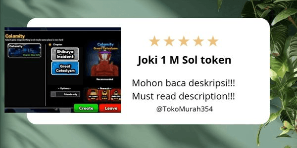 Gambar Product Joki 1 M Sol token