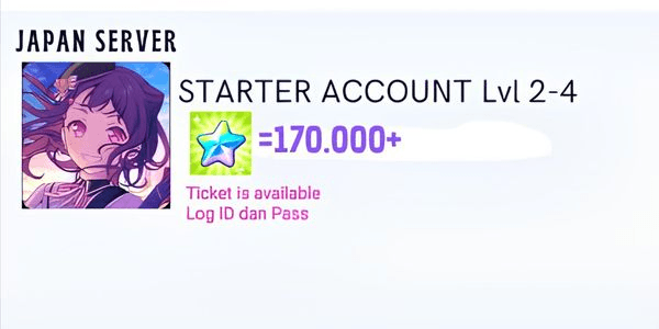 Gambar Product [Japan server] AKUN STARTER/REROLL BangDream JAPAN SERVER #1