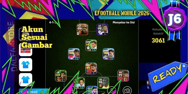 Gambar Product SPD4#AKUN EFOOTBALL MOBILE EKONOMIS SIAP PUSH DIVISI