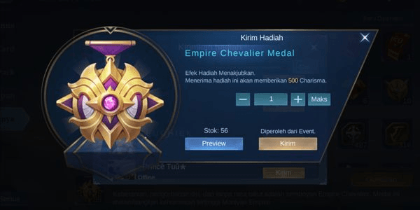 Gambar Product Empire Chevalier Medal