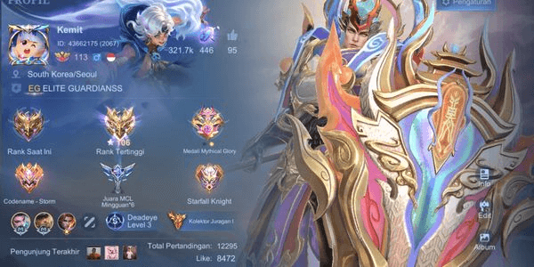 Gambar Product 4 Legend 12 Collector 3 Recall Epic, Scarlet statue permanen, Skin Collab Banyak, PENSI All Unbind