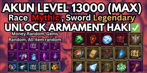 Gambar Product Akun Max Level Sailor Piece - Mythic Race