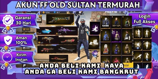 Gambar Product Akun FREE FIRE Ber SG Lobby Termurah