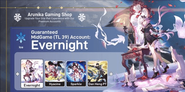 Gambar Product MIDGAME ACCOUNT - RATE ON (BANNER CHAR) - EVERNIGHT + HYACINE + SPARKLE + DAN HENG PT || CHECK DESCRIPTION FOR DETAILS [ASIA]