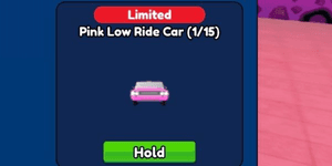 [LIMITED] Pink Low Ride Car - Bid Battles Roblox