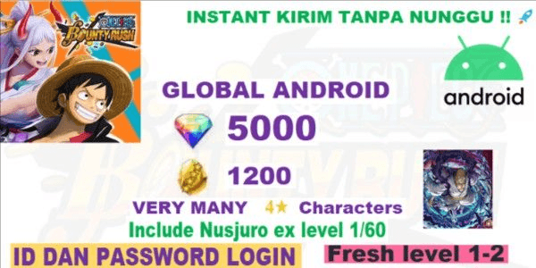 Gambar Product Akun One piece bounty rush global -11