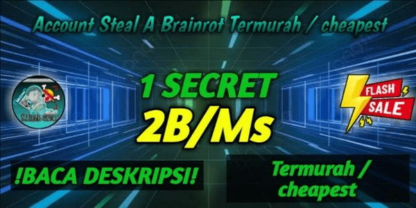 Gambar Product Akun Steal A Brainrot Termurah