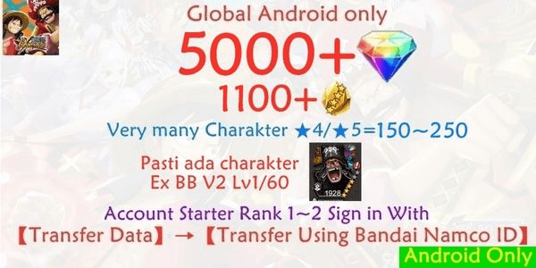 Gambar Product Akun OPBR ONE PIECE Bounty Rush-2