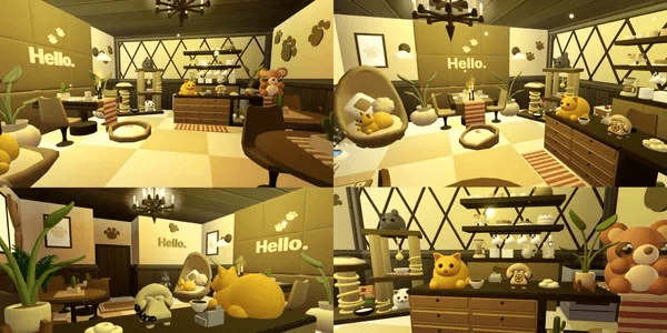 Adopt me cat cafe house