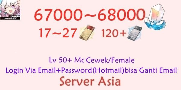 Gambar Product Honkai Star Rail HSR-4 Account