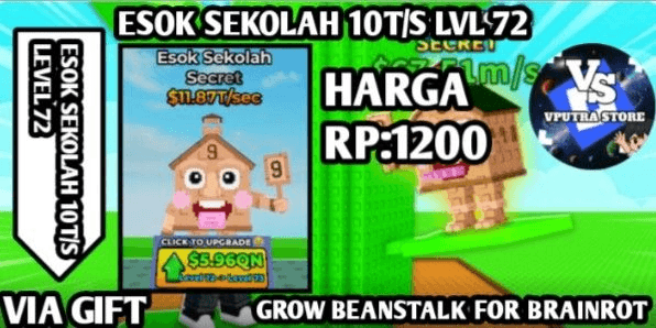 Gambar Product BRAINROT ESOK SEKOLAH 10T/S LEVEL 72