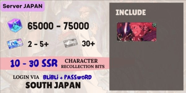 Gambar Product Akun Reroll SIAP GACHA [Japan] - 1