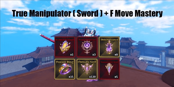 Gambar Product Sailor Piece - True Manipulator/True Aizen Sword + F Move Mastery