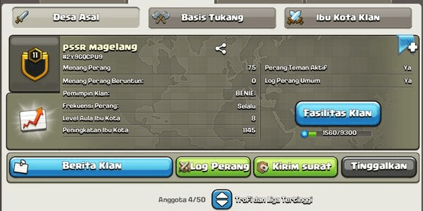 Gambar Product Jual Clan Clash Of Clans (COC) - Nama , Level , Info Lengkap Cek Deskripsi