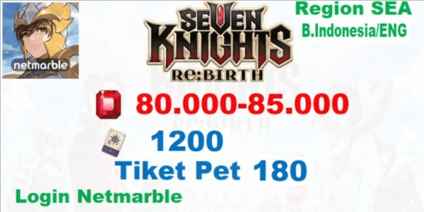 Gambar Product Akun Seven Knight Rebirth Global Android/IOS