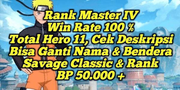 Gambar Product Akun Rank Master Mantap