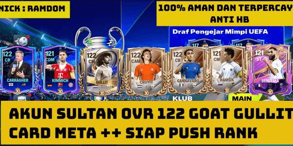 Gambar Product AKUN FC MOBILE SESUAI FOTO #3