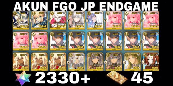 Gambar Product Akun SQ FGO JP Arcueid NP5+Support+Free SSR