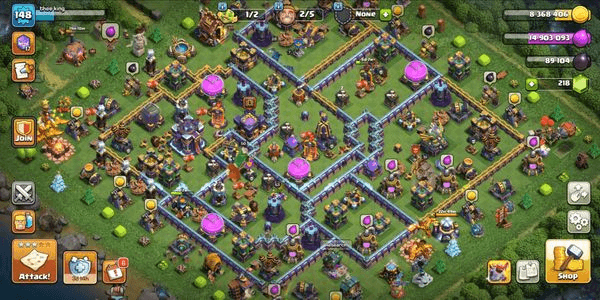 Gambar Product TH 15 FULL DONASI  ~PERTAHANAN SANGAT BAGUS DAN PASUKAN BAGUS ~COCOK UNTUK WAR