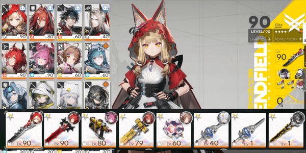 Gambar Product End Game Lv54 | 7 SSR Premium Rosie + SIgn , Yvonne T1 , Laevatain + Sign , Ember T1 , Ardelia T1 ,