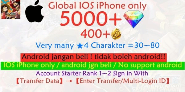 Gambar Product OPBR ONE PIECE Bounty Rush-i2 account