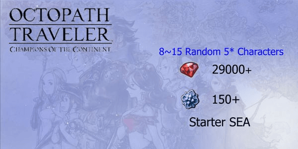 Gambar Product Reroll Account Octopath Traveler CotC [SEA]#2