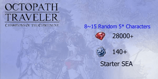 Gambar Product Reroll Account Octopath Traveler CotC [SEA]#6