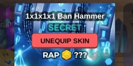 Gambar Product 1x1x1x1 Ban Hammer ( skin rod)