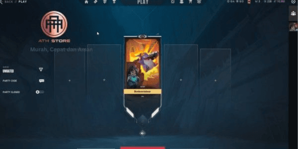 Gambar Product Akun Valorant Rank Diamond 1 Skin Bundle Overdrive Banyak & Agent Full